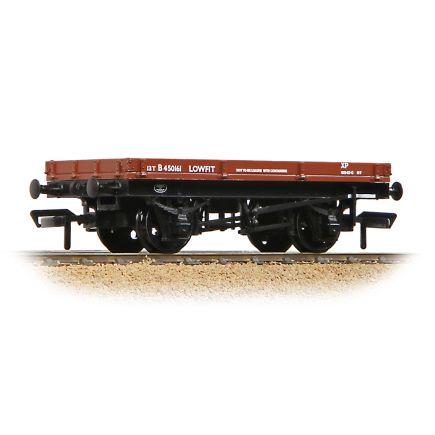 Bachmann 37-479B OO Gauge 1 Plank Lowfit Wagon BR Bauxite Late