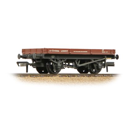 Bachmann 37-479C OO Gauge 1 Plank Lowfit Wagon BR Bauxite Late Weathered