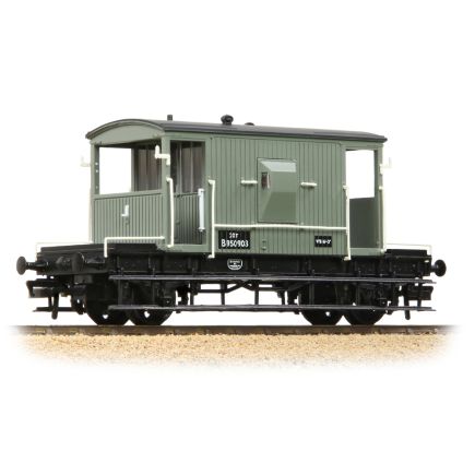 Bachmann 37-528E OO Gauge BR 20 Ton Brake Van BR Grey  B950903