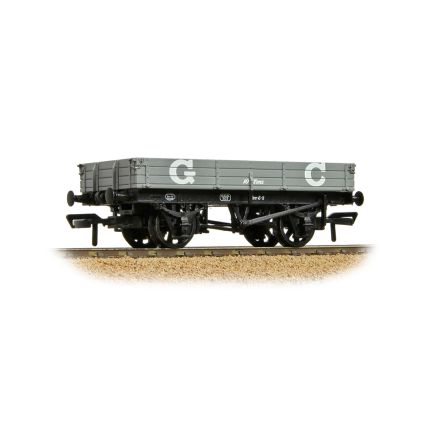Bachmann 37-942A OO Gauge 3 Plank Wagon GCR Grey No.3123