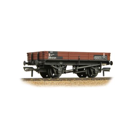 Bachmann 37-943A OO Gauge 3 Plank Wagon BR Departmental Bauxite Weathered DB457271
