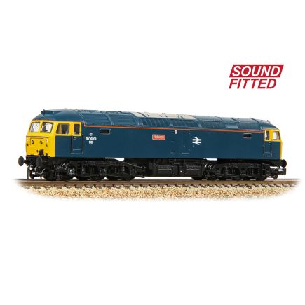 Graham Farish 371-829ASF N Gauge Class 47 47425 'Holbeck' BR Blue DCC Sound Fitted