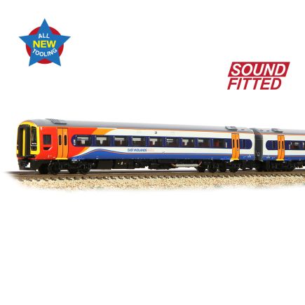 Graham Farish 371-855SF N Gauge Class 158 2 Car DMU 158773 East Midlands Trains DCC Sound Fitted