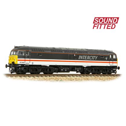 Graham Farish 372-266SF N Gauge Class 47/4 47849 BR InterCity Swallow DCC Sound Fitted