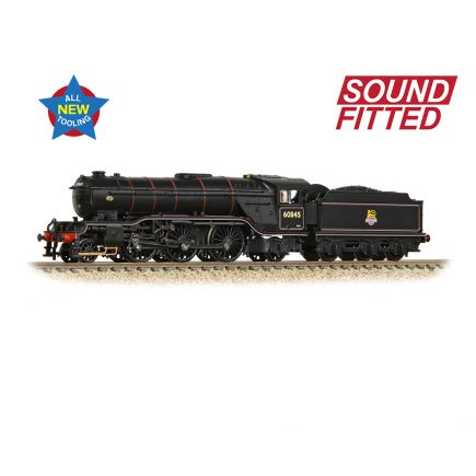 Graham Farish 372-612SF N Gauge LNER V2 60845 BR Lined Black Early Crest DCC Sound Fitted