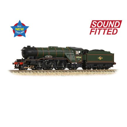 Graham Farish 372-613SF N Gauge LNER V2 60964 'Durham Light Infantry' BR Lined Green Late Crest DCC Sound Fitted