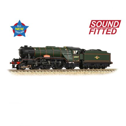 Graham Farish 372-614SF N Gauge LNER V2 60847 'St Peters School' BR Lined Green Late Crest DCC Sound Fitted