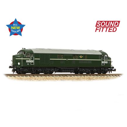 Graham Farish 372-915SF N Gauge LMS 10001 BR Green Late Crest DCC Sound Fitted