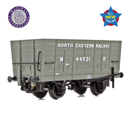 Graham Farish 373-375 N Gauge NER P7 Coal Hopper North Eastern Railway Grey ND
