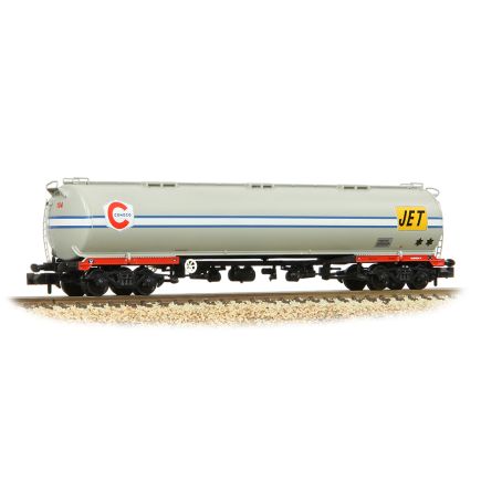 Graham Farish 373-563A N Gauge BR 102 Ton TEA Bogie Tank Wagon Conoco/Jet Grey 104 Weathered