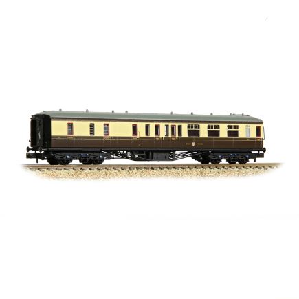 Graham Farish 374-511A N Gauge GW Hawksworth Brake Third Corridor Coach GW Chocolate And Cream 837