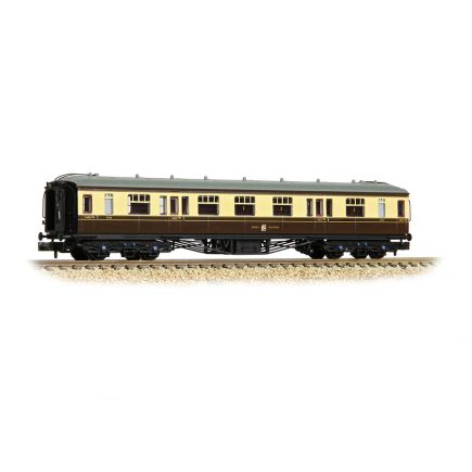 Graham Farish 374-561A N Gauge GW Hawksworth Composite Corridor Coach  GW Chocolate And Cream 7254