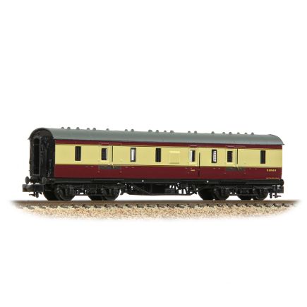 Graham Farish 374-886A N Gauge LMS Stanier 50ft Full Brake BR Crimson And Cream M30968M