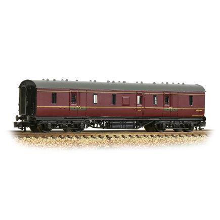 Graham Farish 374-889A N Gauge LMS Stanier 50ft Full Brake BR Maroon