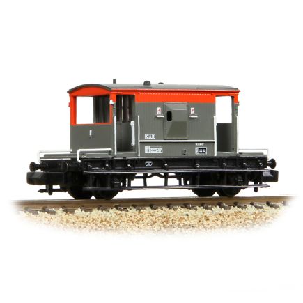 Graham Farish 377-535C N Gauge BR 20 Ton Brake Van BR Railfreight Red & Grey B955247