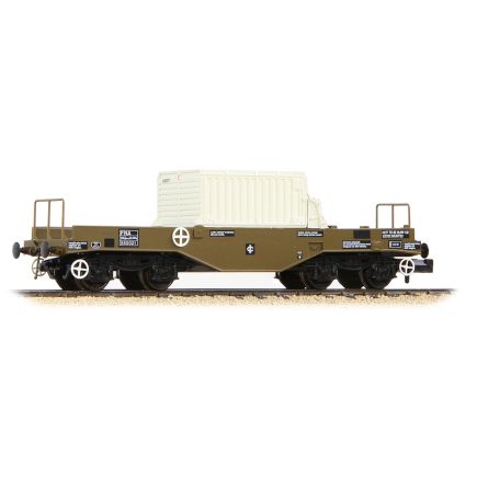 Graham Farish 377-801A N Gauge BR FNA Nuclear Flask Wagon with Flat Floor with Flask