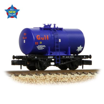 Graham Farish 378-001A N Gauge 14 Ton Anchor Mounted Tank Wagon Gulf Blue No.93