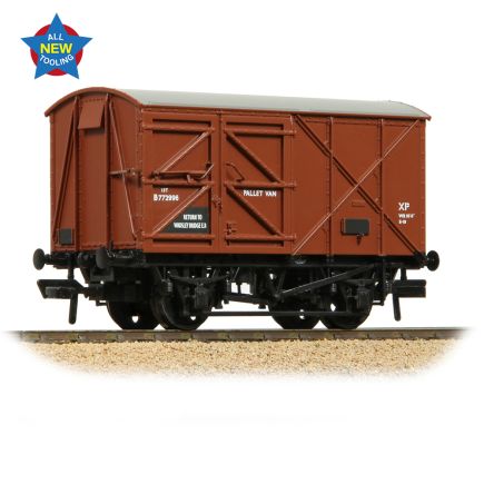 Bachmann 38-950A OO Gauge BR 12 Ton Palvan Pallet Van BR Bauxite Early B772996