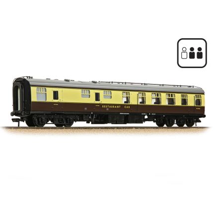 Bachmann 39-102CPF OO Gauge BR Mk1 RU Restaurant Unclassified Coach BR (WR) Chocolate And Cream With Passengers W1905