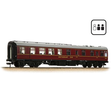 Bachmann 39-103DPF OO Gauge BR Mk1 RU Restaurant Unclassified Coach BR Maroon With Passengers SC1949