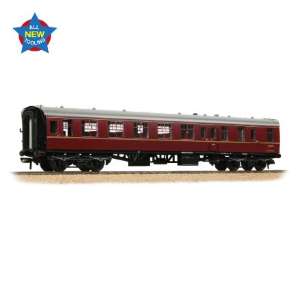 Bachmann 39-801A OO Gauge BR MK1 BSO Brake Second Open BR Maroon E9277