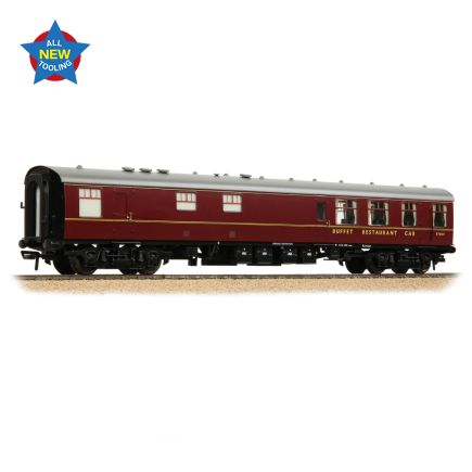 Bachmann 39-850 OO Gauge BR MK1 RB Restaurant Buffet BR Maroon SC1658