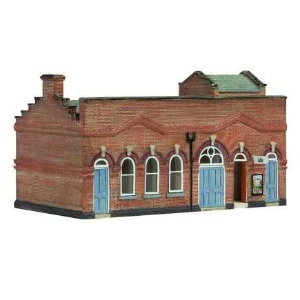 Graham Farish 42-0067B N Gauge March Station Facilities and Stores Blue