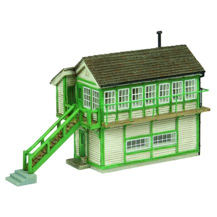 Graham Farish 42-0074W N Gauge Wroxham Signal Box White And Green