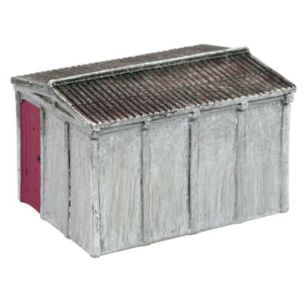 Graham Farish 42-036R N Gauge Sectional Lineside Hut Red Door