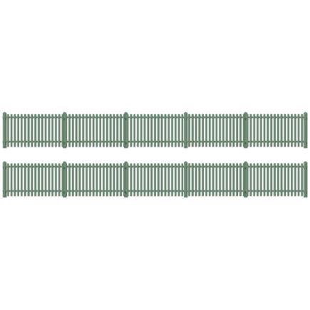 Ratio 431 OO Gauge Picket fencing green (straight only)