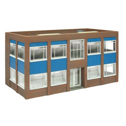 Bachmann 44-018D OO Gauge Two Storey Office Block Blue