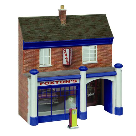 Bachmann 44-0223B OO Gauge Low Relief Town Garage and Sales Blue