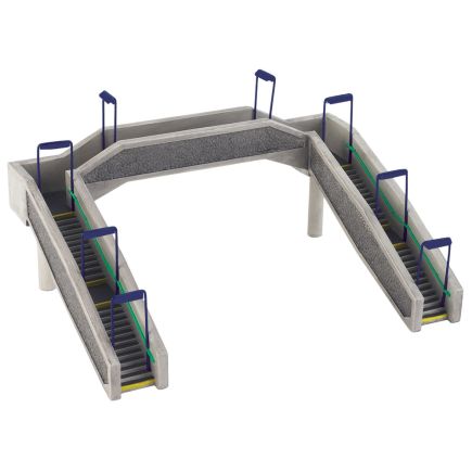 Bachmann 44-023 OO Gauge Concrete Footbridge Blue