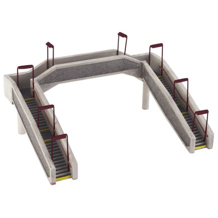 Bachmann 44-023R OO Gauge Concrete Footbridge Red