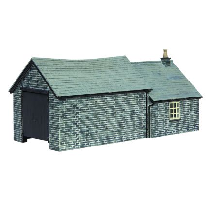 Bachmann 44-1007B OO Gauge Narrow Gauge Stone Shed and Store Black