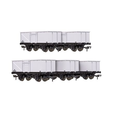 Dapol 4F-030-106 OO Gauge Pack Of 5 BR 16 Ton Mineral Wagons BR Grey