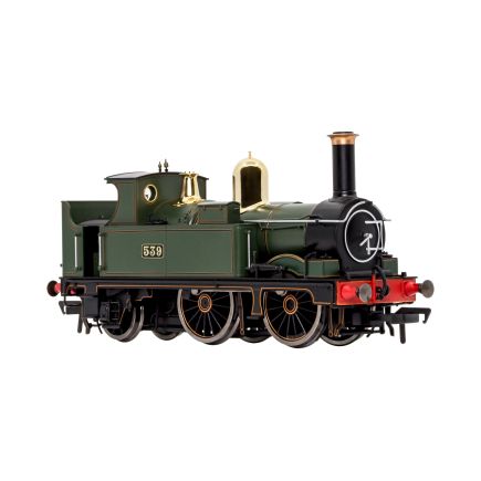 Dapol 4S-517-006S OO Gauge GW 517 0-4-2 Tank 539 GW Green Black Frames G W DCC Sound Fitted