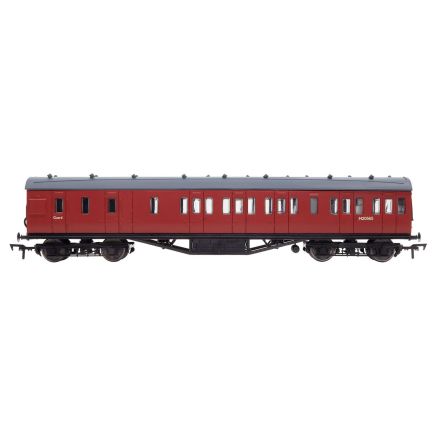 Dapol 4P-010-202 OO Gauge LMS 57ft Stanier Non Corridor Brake Coach M20565 BR Unlined Carmine