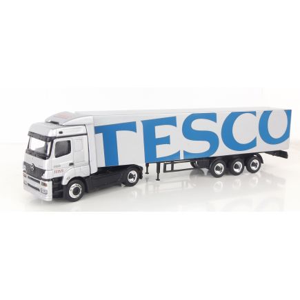 Schuco Mercedes Benz Lorry Tesco Silver