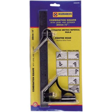 Marksman 55023C Combination Square Rule With Level