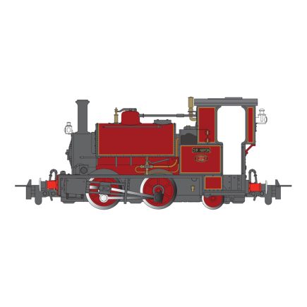Bachmann 59105 OO-9 Hughes Falcon 0-4-2ST 'Sir Haydn' Red