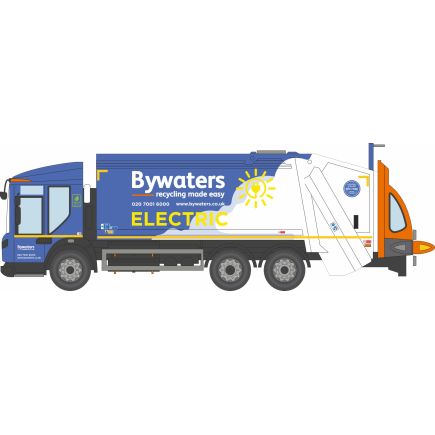 Oxford Diecast 76DE004 OO Gauge Dennis Eagle Refuse Truck Bywaters