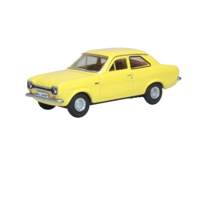 Oxford Diecast 76FE004 OO Gauge Ford Escort Mk1 Daytona Yellow