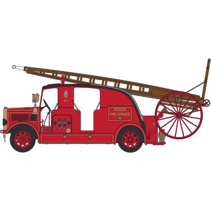 Oxford Diecast 76LC004 OO Gauge Leyland Cub FK7 Redcar Fire Brigade