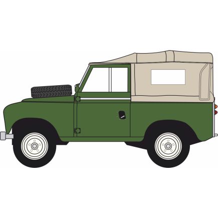 Oxford Diecast 76LR2AS005 OO Gauge Land Rover Series 2A SWB Canvas Bronze Green