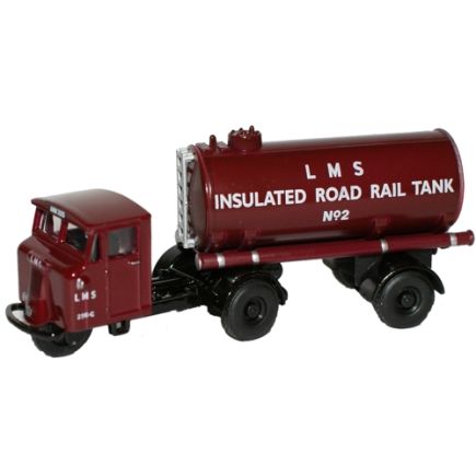 Oxford Diecast 76MH010 OO Gauge LMS Mechanical Horse Tank Trailer