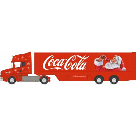 Oxford Diecast 76TCAB012CC OO Gauge Scania T Cab Box Trailer Coca Cola New Xmas Livery