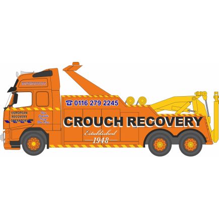 Oxford Diecast 76VOL09REC OO Gauge Volvo Boniface Recovery Truck Crouch Recovery