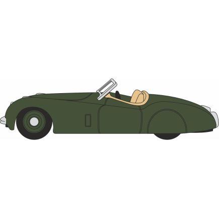 Oxford Diecast 76XK120006 OO Gauge Jaguar XK120 British Racing Green