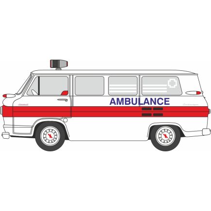 Oxford Diecast 87CG61002 HO Gauge 1962 Chevrolet Corvair Greenbrier Amblewagon Ambulance